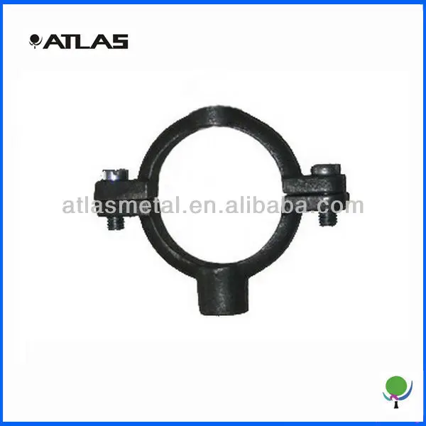 custom steel casting pipe clamp fittings, heavy duty metalpipe clamps or pipe hangers