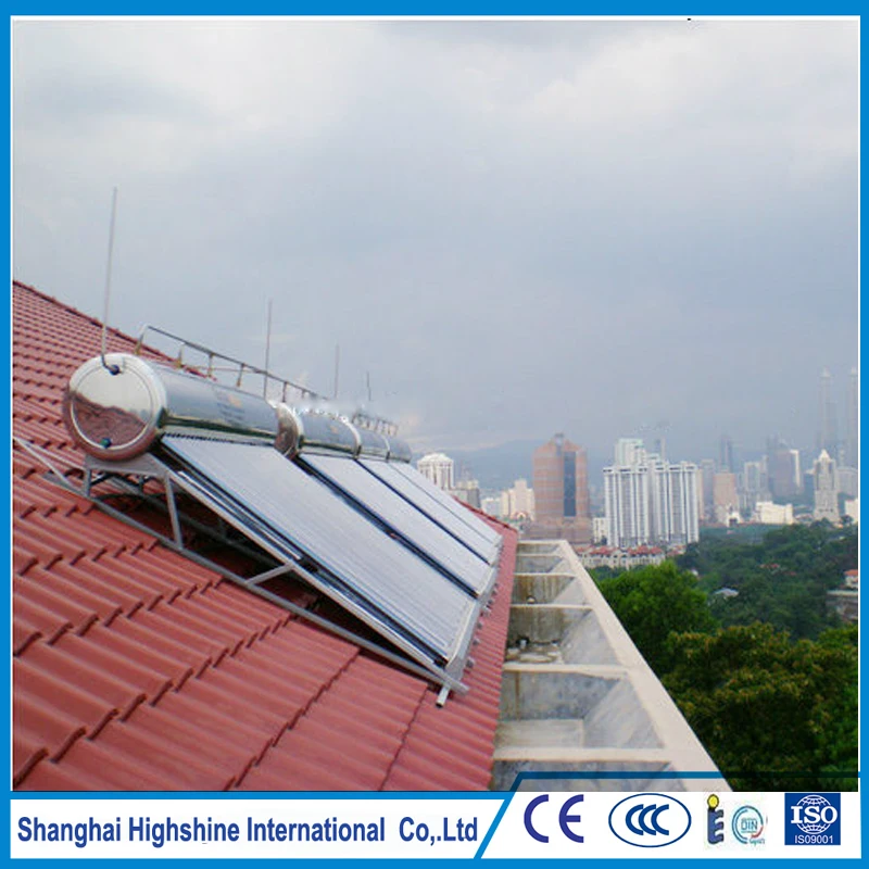 Custom logos stainless steel solar boilers Pitched Roof All Stainless Steel Solar Water Heater