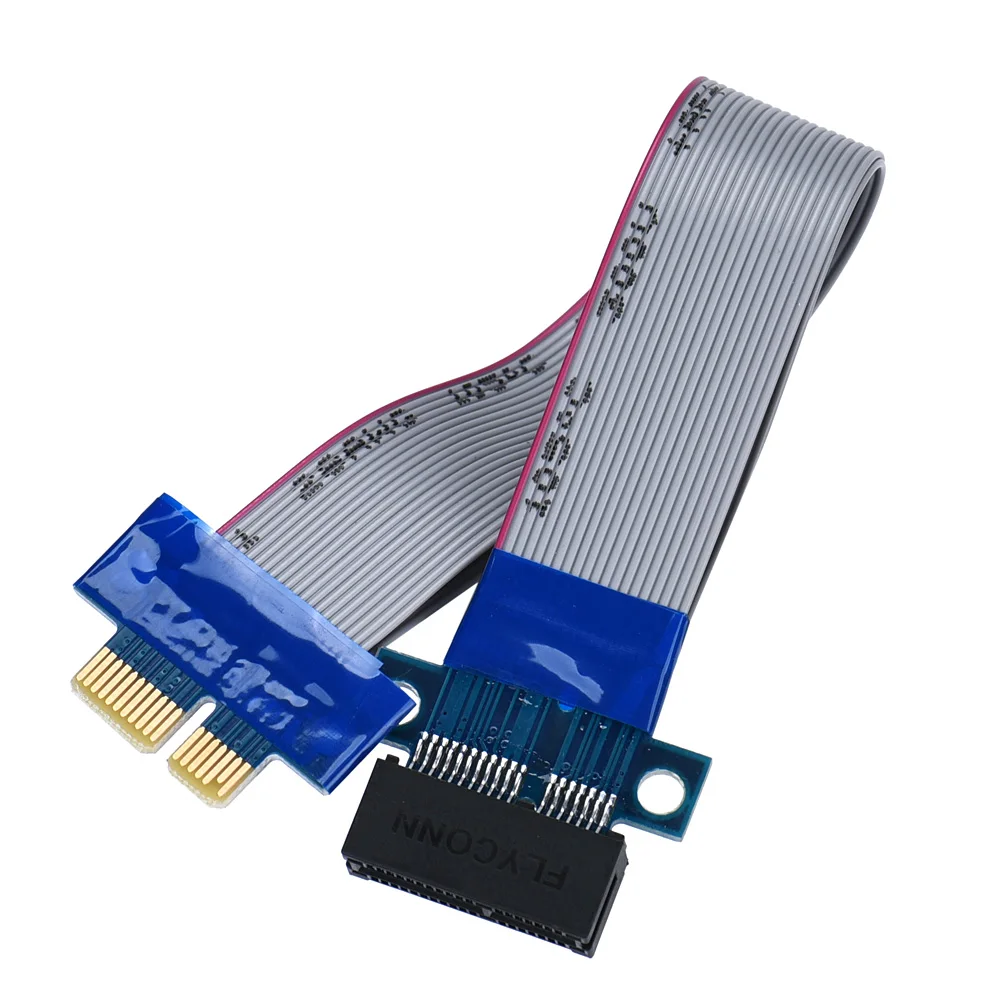 Meitk PCI-E ленты шлейф удлинитель 1X линии PCI-E двойной скорость мужчин и женщин Кабель-адаптер