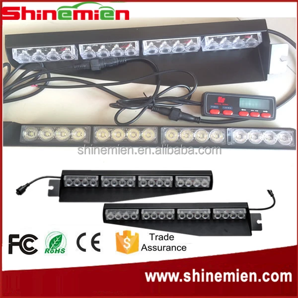 
Car Auto LED 12V 32W 8 Pics Bulb Dashboard Deck Truck Boat Windshield Emergency Warning Flashlight Strobe Light Lamp Bar 