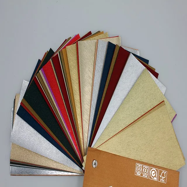 Glossy PVC Paper Vinyl Coated Book Binding and Box Wrapping Paper Made in China