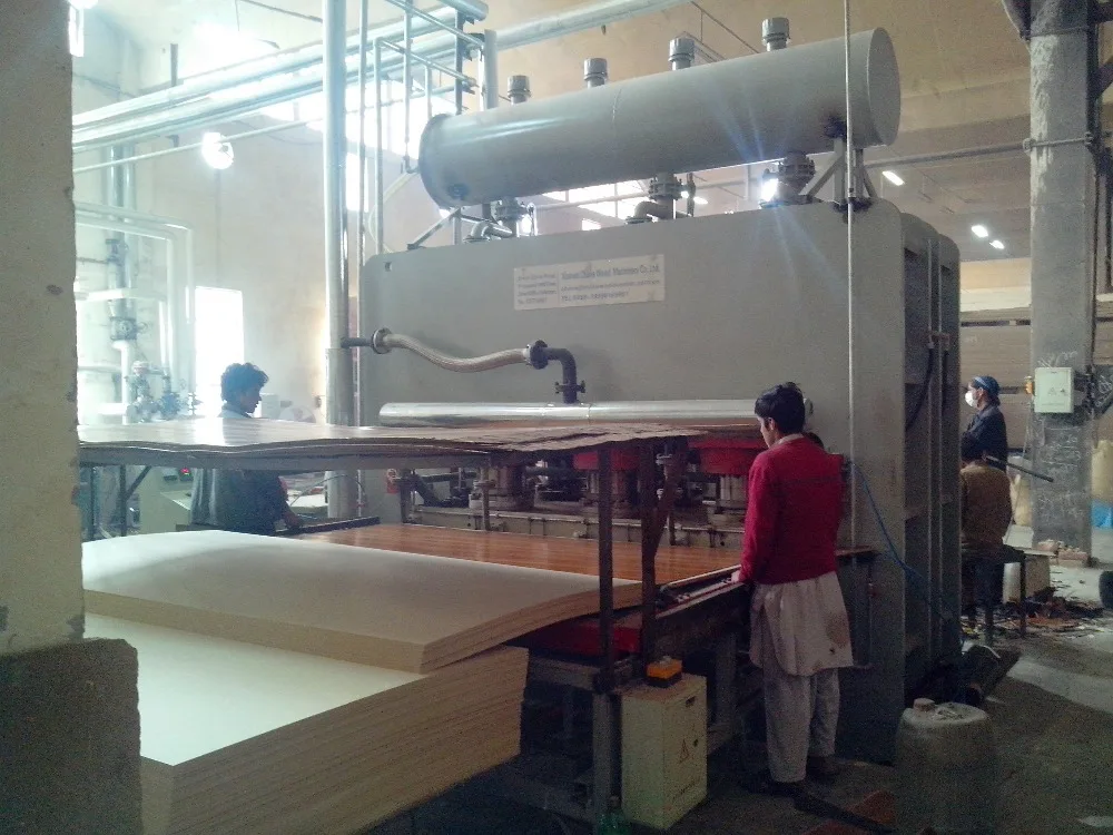 Semi-auto short cycle hot press machine