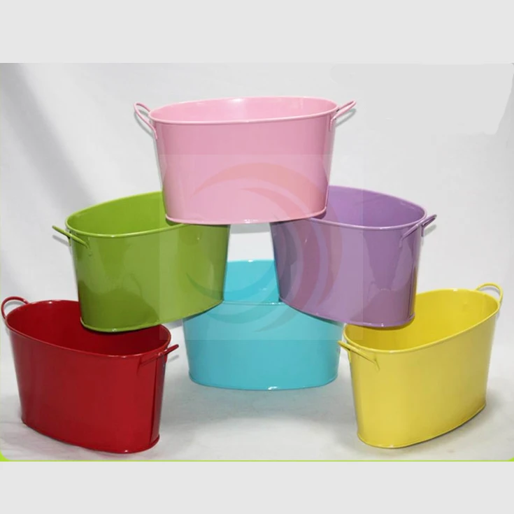 China custom mini colorful square metal ice bucket