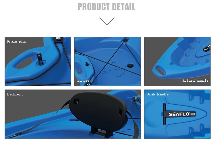 SEAFLO Parent-child Kayak Families Sit-On-Top Kayak Rowing Boat