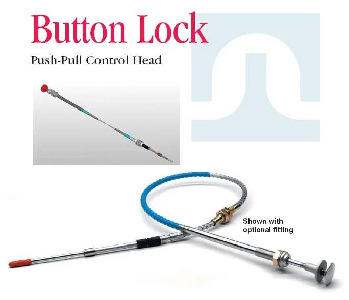 Button Lock Push-Pull Control Cables / control flexible shaft