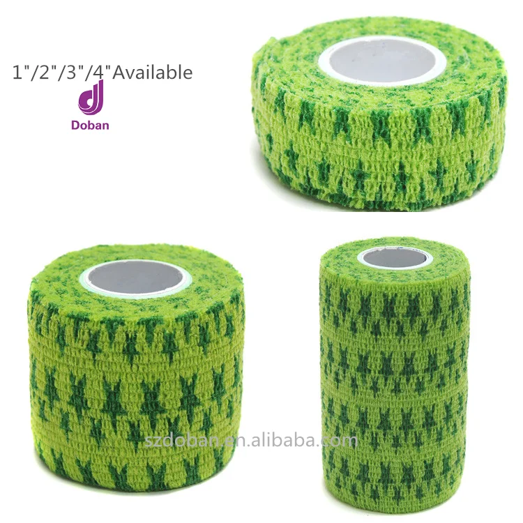 
Non-Woven Self-Adhesive Elastic Bandage Sports, Patterned Cohesive Vet Wrap Bandage 