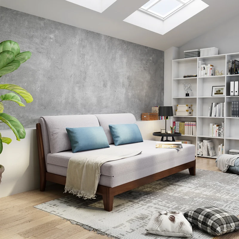 Modern Foshan furniture factory direct wholesale Upgraded Folding three seat sofa Adjustable Sofa bed