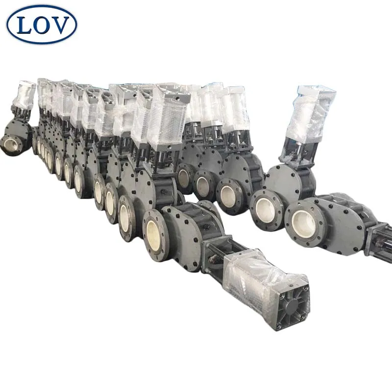 High Quality WCB Body Ceramic Lined Acid Resistance Motor Operated Sluice Gate Valve With Price