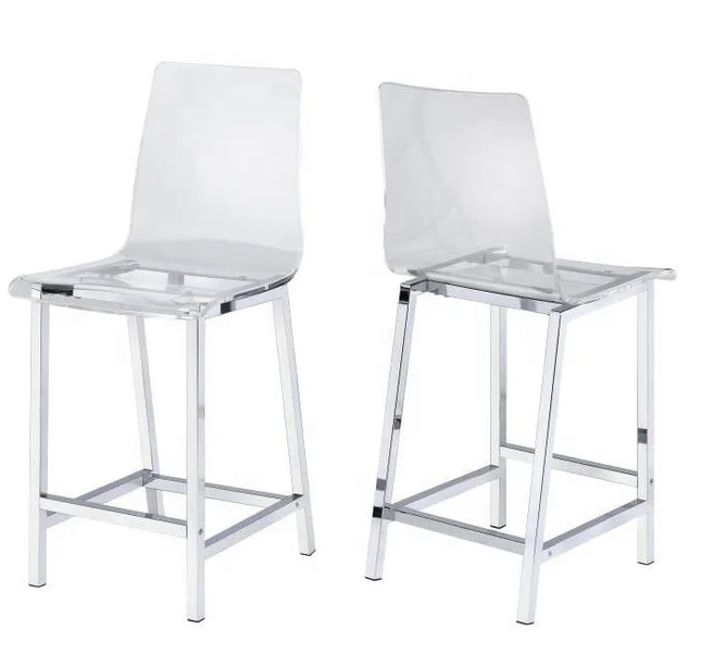 Acrylic Interlude Bianca Clear Counter Stool,Counter Stool,Acrylic Counter Stool