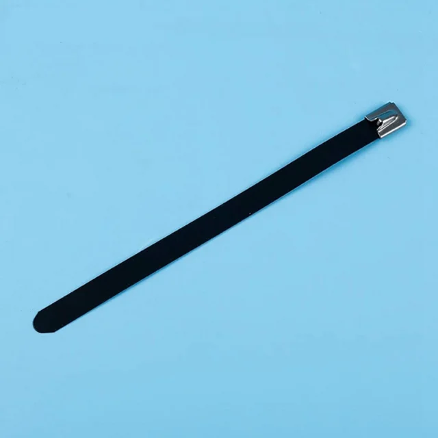 LANMU High Quality PVC Coated Stainless Steel Cable Ties 304 & 316 Material Fix Cable Wire Pipe Pack of 100Pcs