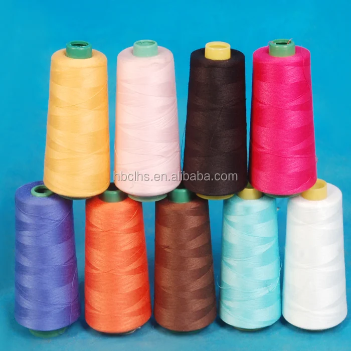 
50/2 100% SPUN POLYESTER SEWING THREAD FOR T-SHIRT , SILK 