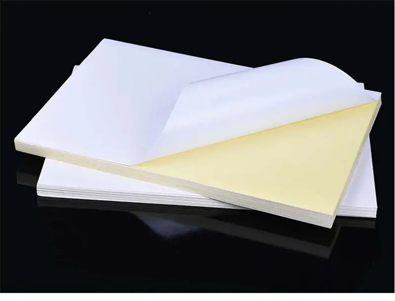 A4 size self-adhesive blank paper sticker for private mark by inkjet,offset,laser printing