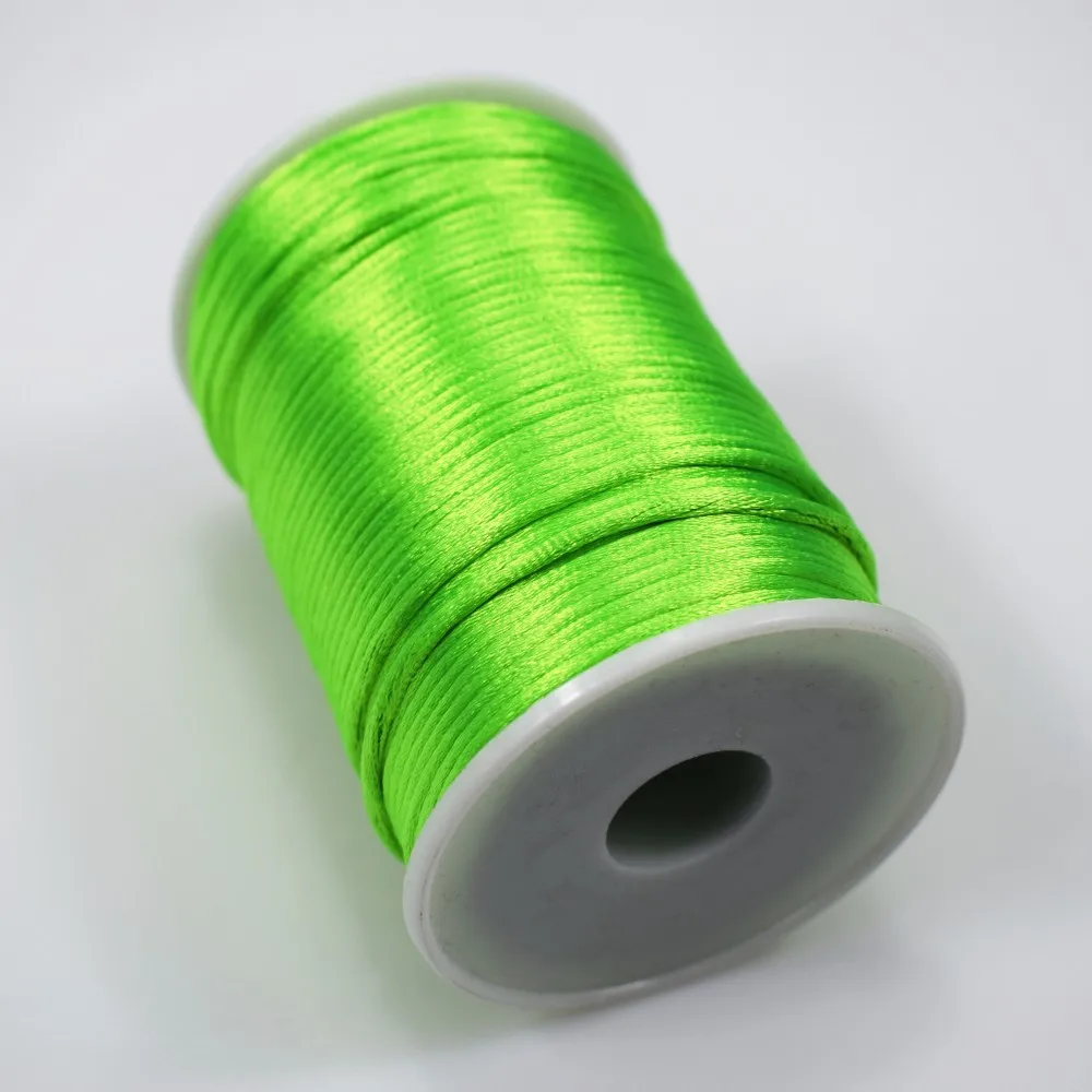 Wholesale colorful polyester braided rope silk Rope  for Chinese Knot