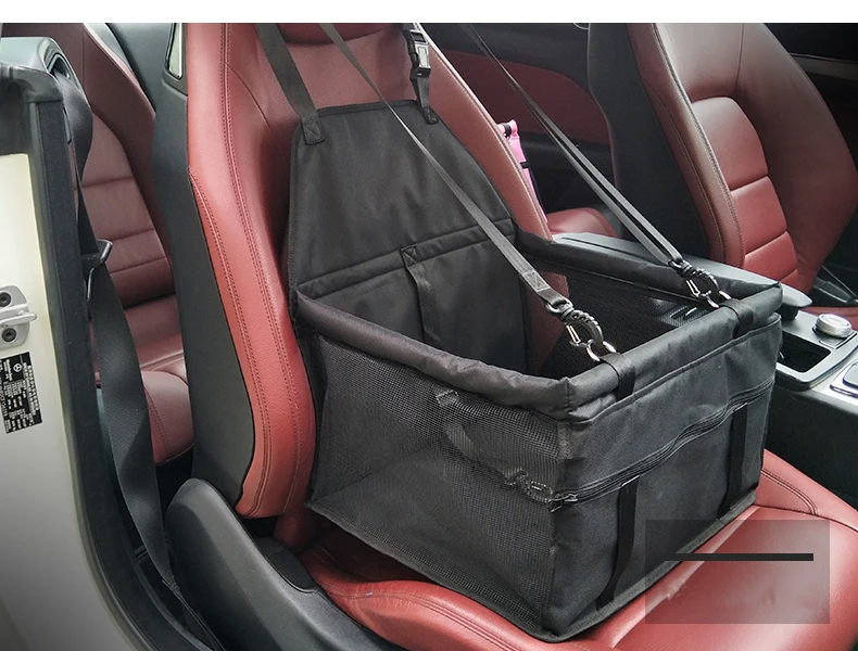 Waterproof mesh and oxford collapsible dog car seat covers dog blanket travel bag for small dog