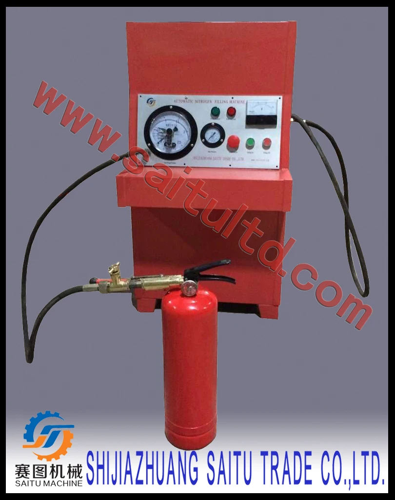 SAITU COMPANY supply fire extinguisher nitrogen filling machine for fire extinguisher service