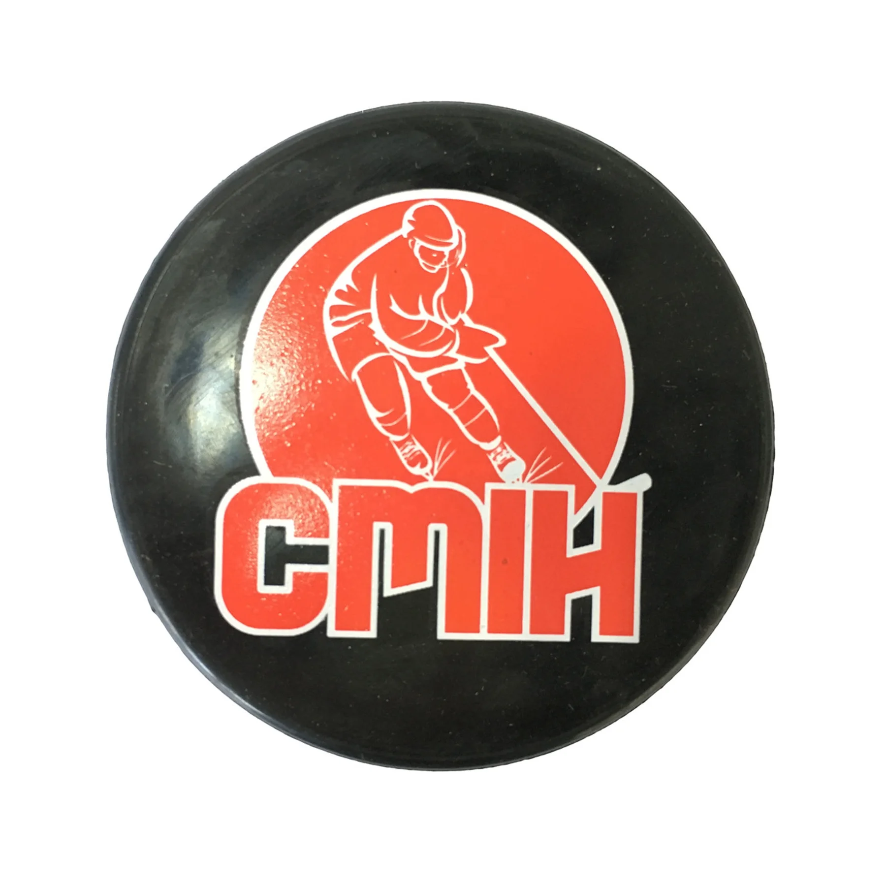 Logo Printed High Quality Professional Official Size Rubber Ice Hockey Puck