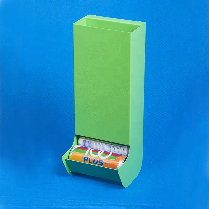 retail stores display pop iron steel  rod frame fixture counter promotion 4 layer shelf metal wire drink cans holder rack