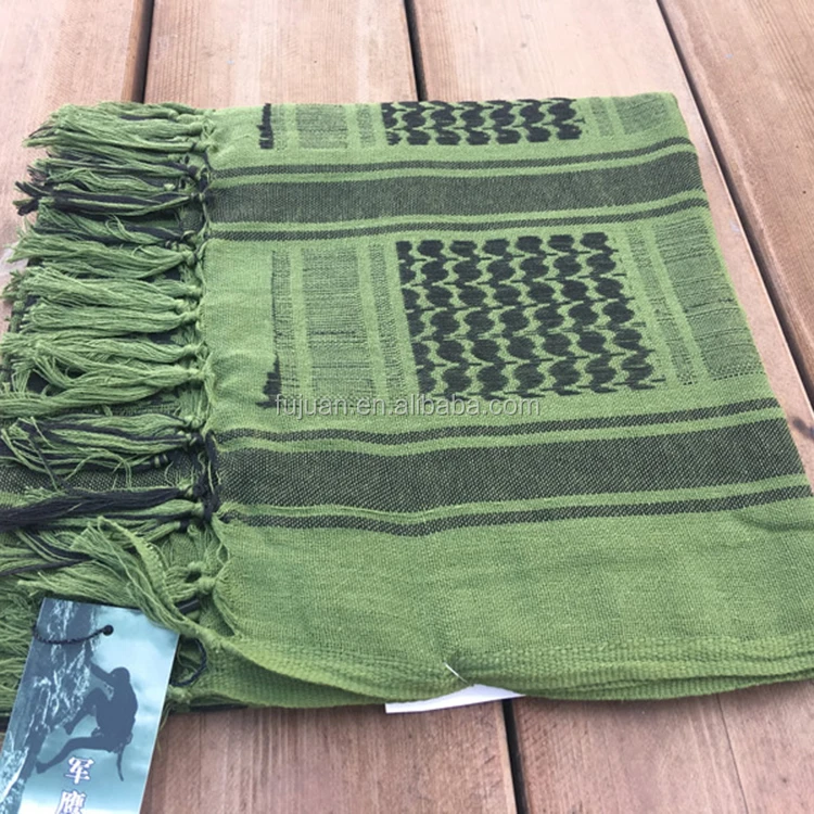 Fashion accessories scarves military magic square 100% cotton arabic outdoor shemagh for sale