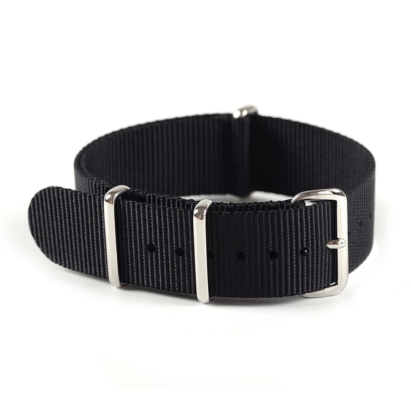 LAIHE Wholesale Price Sublimation Fashion Striped Nylon Watch Strap wrist Band For 20mm 22mm Men Watchband