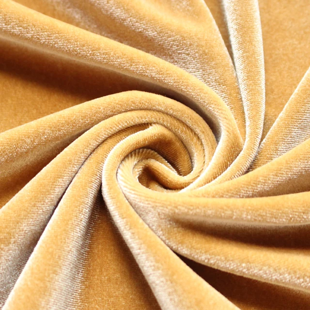 Factory Polyester Spandex Flame Retardant Thick Velvet Fabric