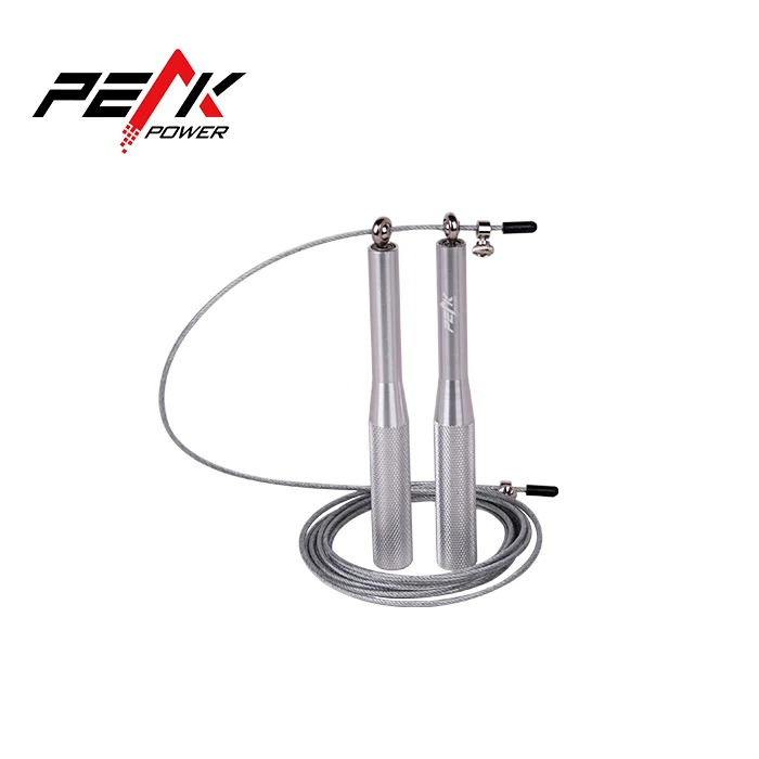 Цветная и логотип на заказ, регулируемая алюминиевая ручка с нейлоновым покрытием, перекрестная веревка для прыжков