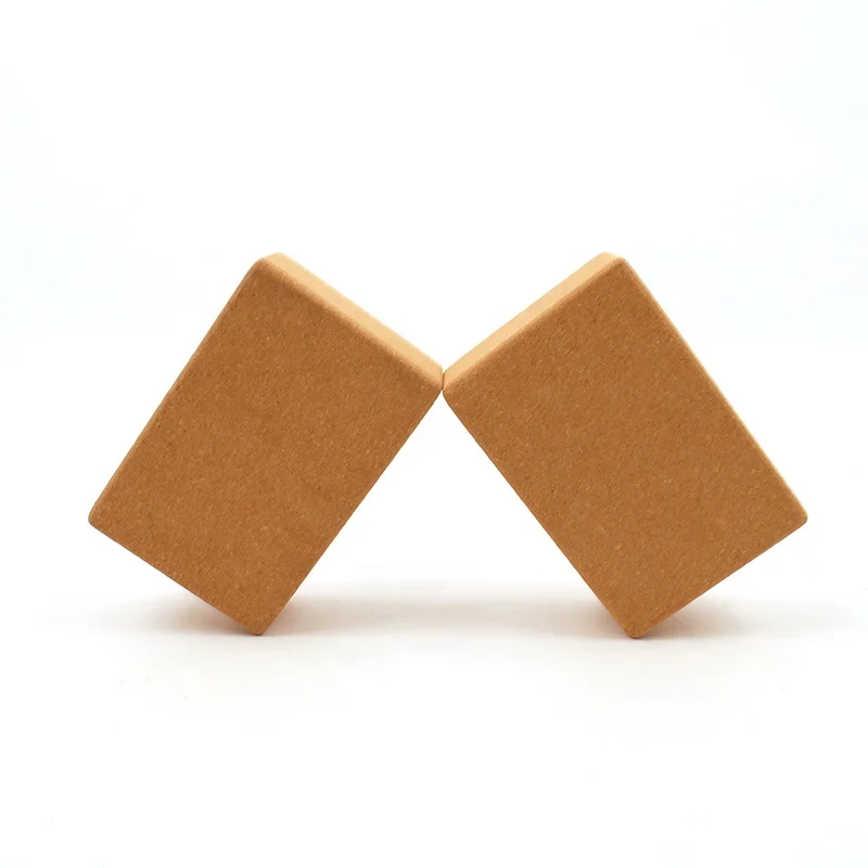 Factory Price Props Natural Coarse Yoga Blcoks Wooden Cork Yoga Blocks Wood Yoga Brick