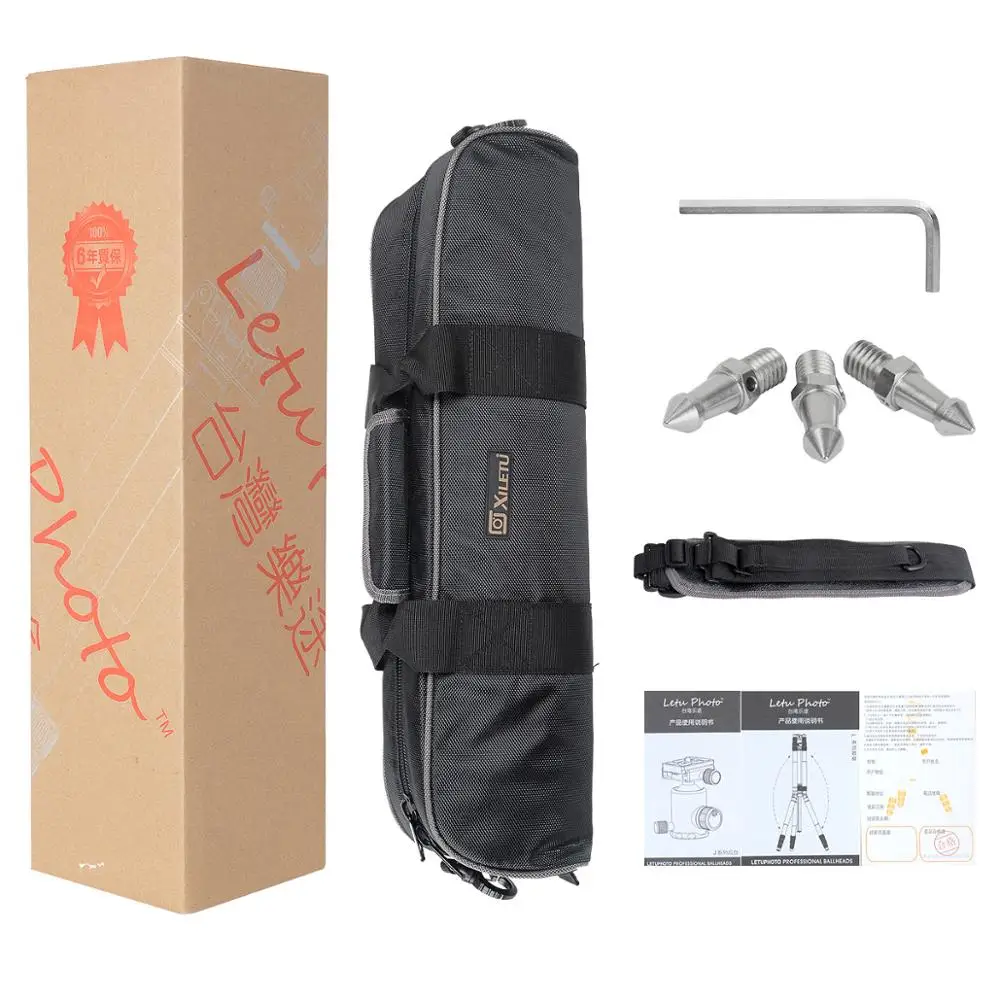 
XILETU T284C+FB1 Professional Flexible Carbon Fiber Camera Tripod Camo hunting Tripod Stand 