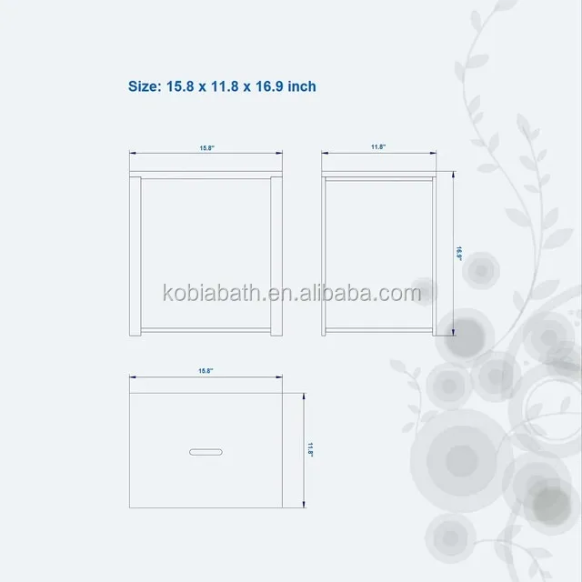 KC-01 bathroom shower seat shower bench freestanding solid surface resin stone shower stool