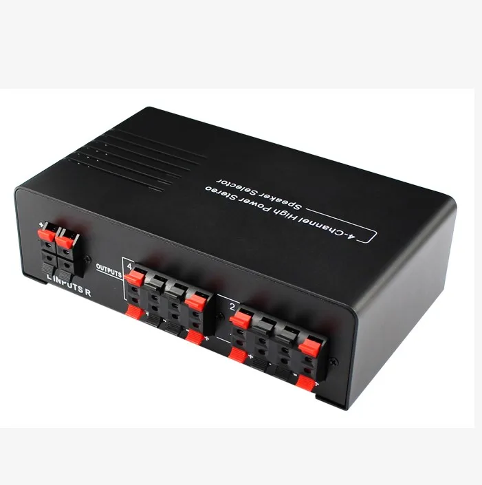 High power stereo speaker selector 4 channel 14 AWG 20Hz   20KHz