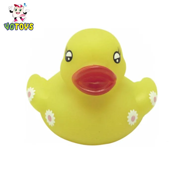 Amazon Hot Selling China Cheap Toys in Bulk Plastic Baby Soft Yellow Duck Bath Tub Toy for Kids