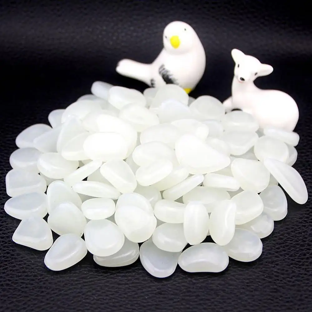 wholesale glow in the dark pebbles stone for garden decoration