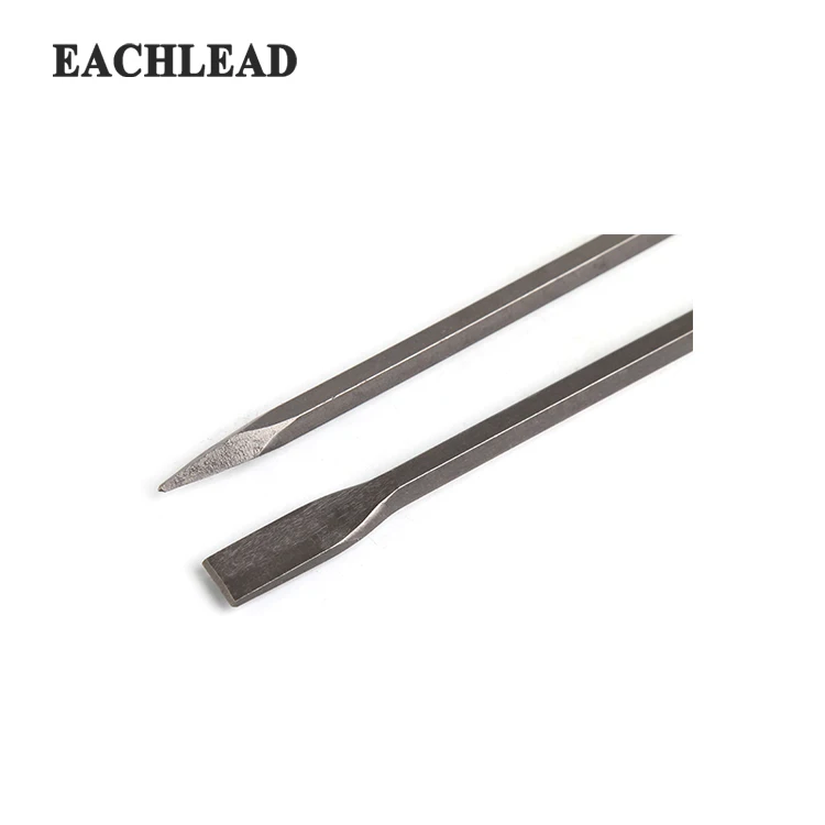 
Cheap Durable 40CR Square Shank Flat Pointed Electric Concrete Hammer Chisel 
