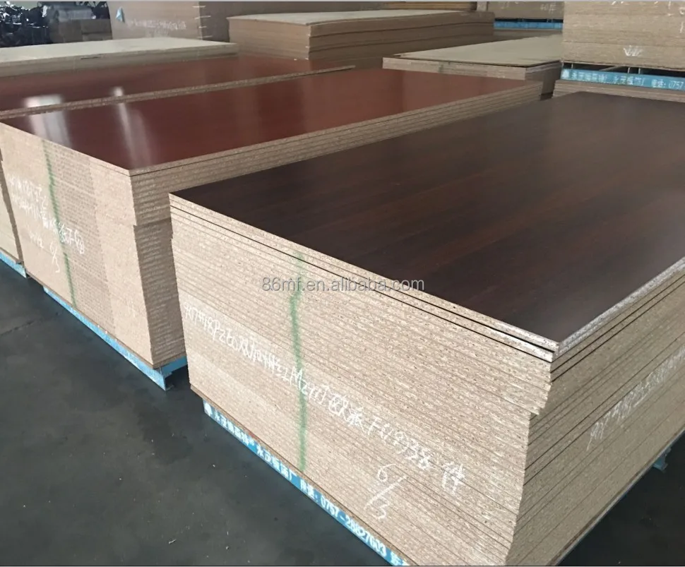 kitchen cabinet grade 16mm wood color melamine faced chipboard