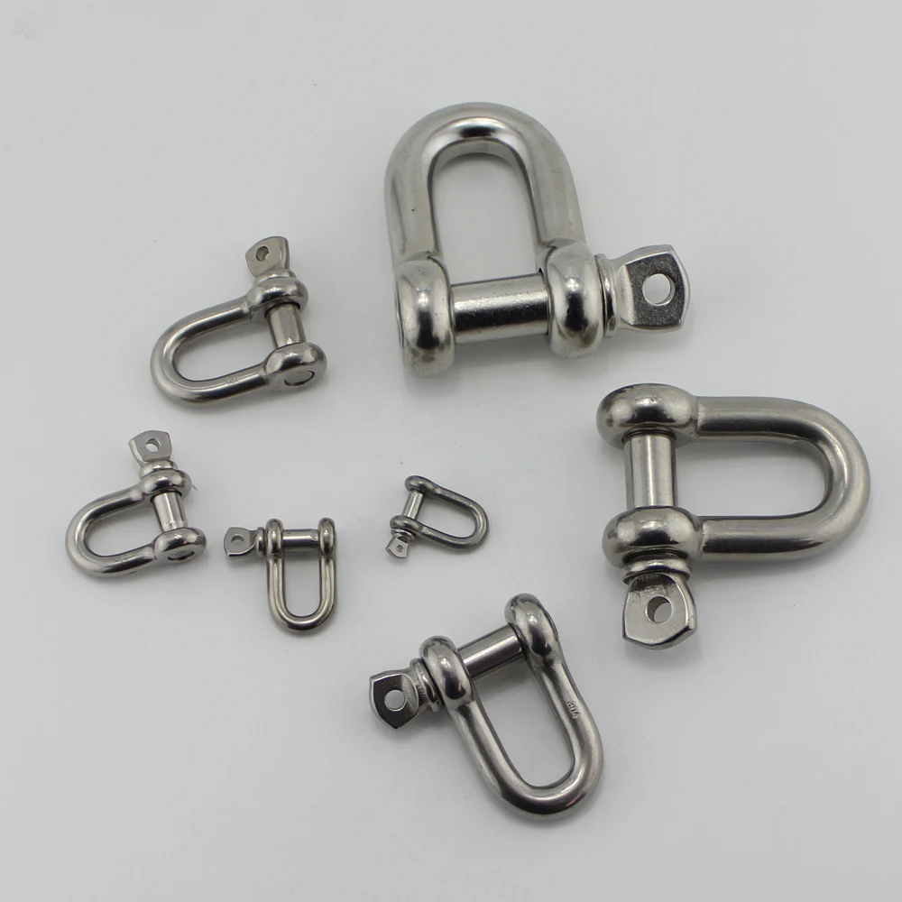 High Quality SS304/316 Captive Screw Pin US Type D Shackle