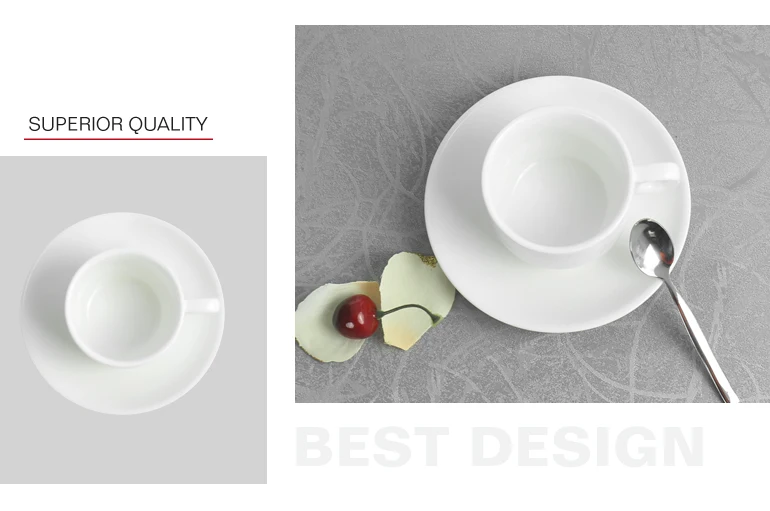 Elegant small ceramic custom cappuccino coffee edible cup with different types