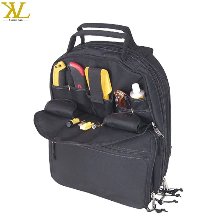 Custom 75-Pocket Electrical Tote Backpack Heavy Duty Waterproof EVA Canvas Polyester Nylon PVC PU ODM Support for Tool Kit Bag