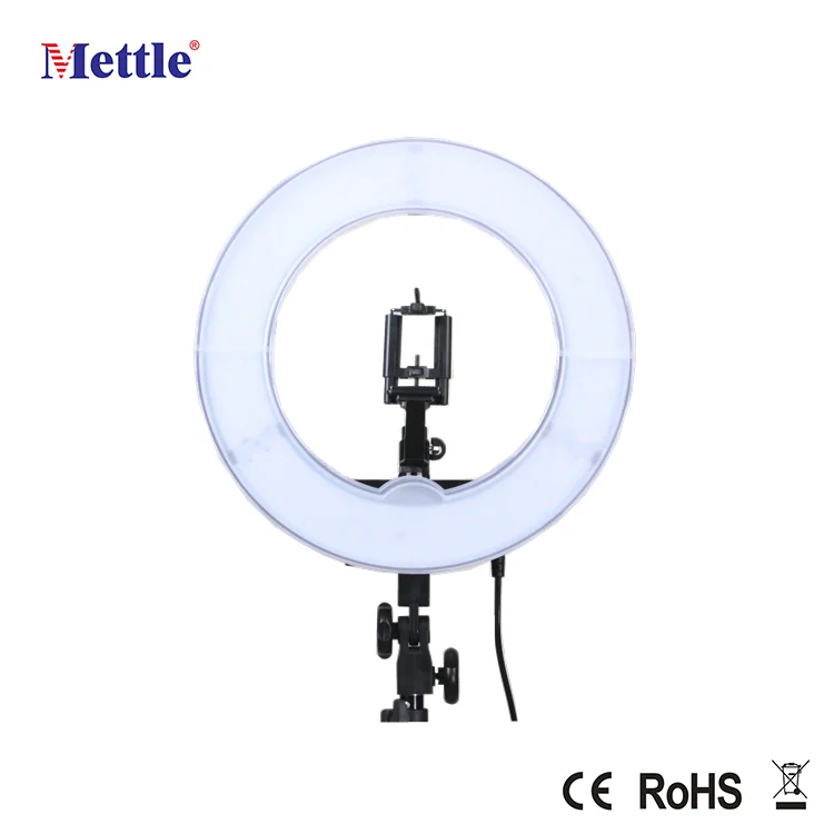 Mettle 42W RL-12 LED Type Ring Light Flash Light for Makeup and Video 180 pcs LED Light for DSLR Camera and Smartphone