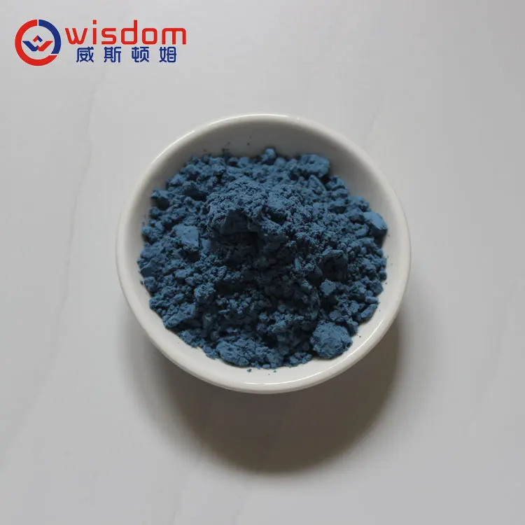 Peacock blue color pigments for porcelain