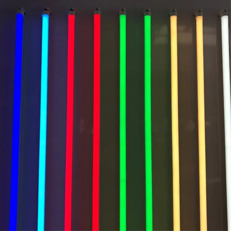 2023 новая популярная красочная трубка 8 светодиодных видеотрубок для животных 18 Вт 24 25 1200 мм Светодиодная зеленый синий красный цвет