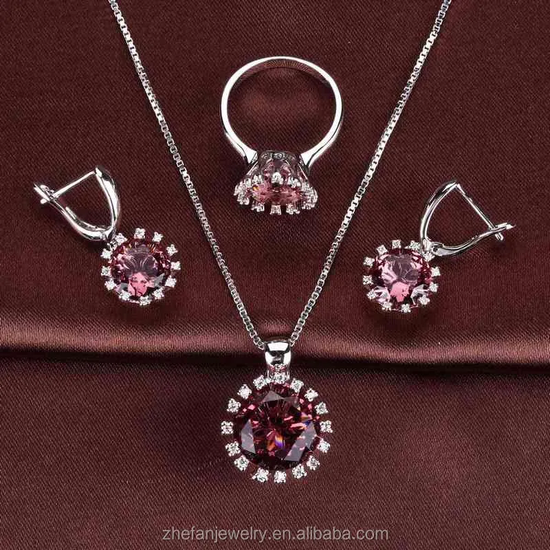 Factory price guangzhou fashion jewelry market factory fancy costume wedding jewelry set