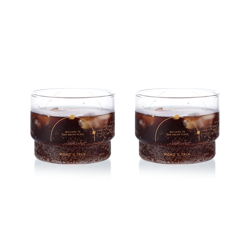 
Drinking Water cup glass reusable coffee tea ice cream beer glasses cups set tea drinking tumbler wine manufacturer 