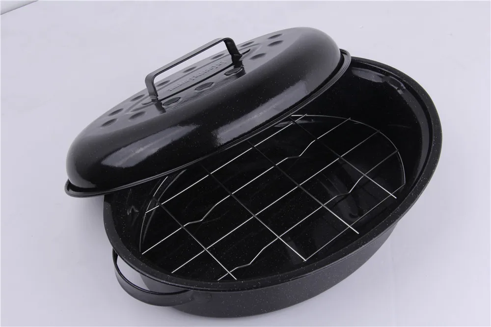 Гранитные Изделия 18 дюймов Крытая овальная Жаровня