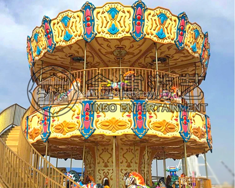Cheap manufacturing merry go round Amusement park swing ride kids indoor carousel for sale