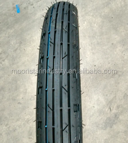 china factory motorcycle tires straight pattern 2.75 18  tubelss tyre  with color inside