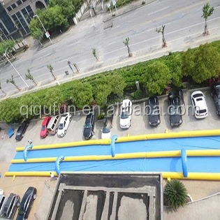 High quality commercial city slip and slide and inflatable water slide on top sales