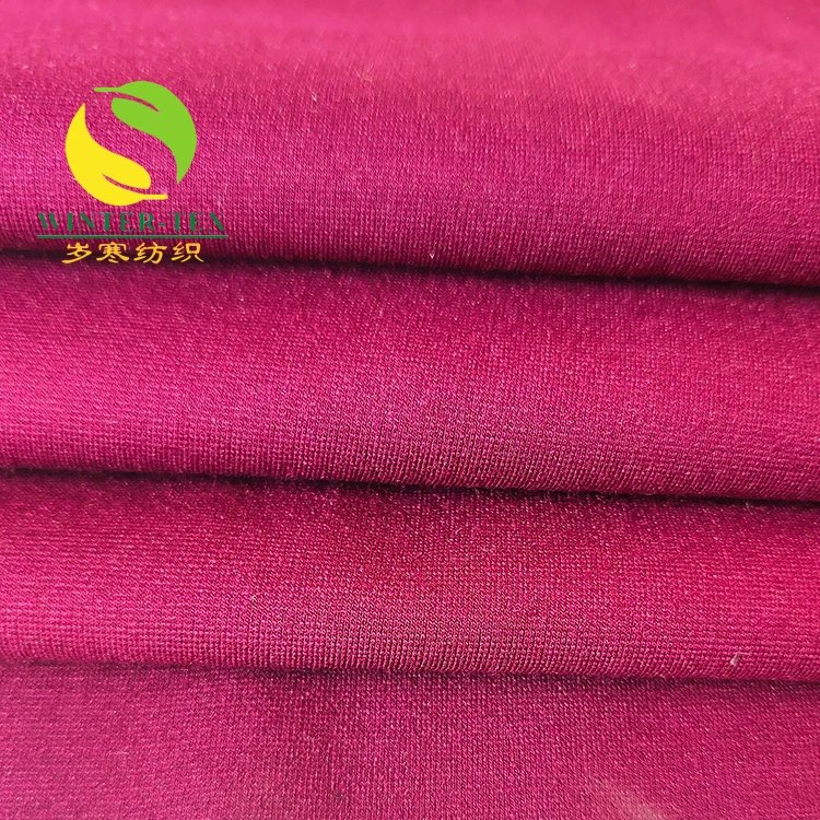 
good quality high yarn count 80s nylon rayon spandex elastic ponte roma fabric 