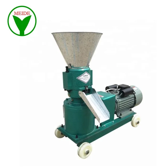 Flat die rice husk pellet animal feed granulator make machine for farm used