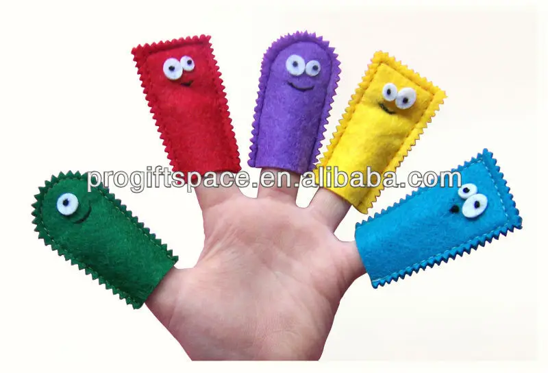 
Aliexpress Hot Sale High Quality Animal Shaped Finger Puppets for Kids Handmade Promotional Felt Hand Puppet Made in China 