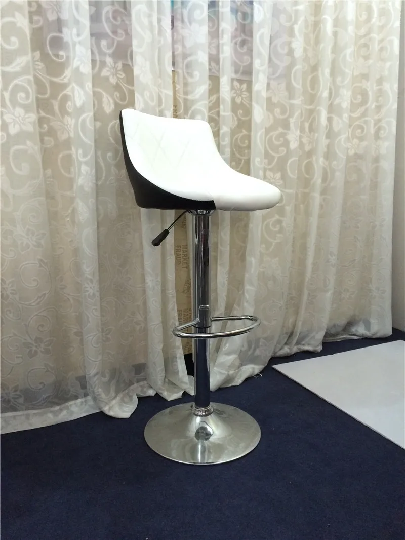 Leather/fabric kitchen design colorful swivel bar chair