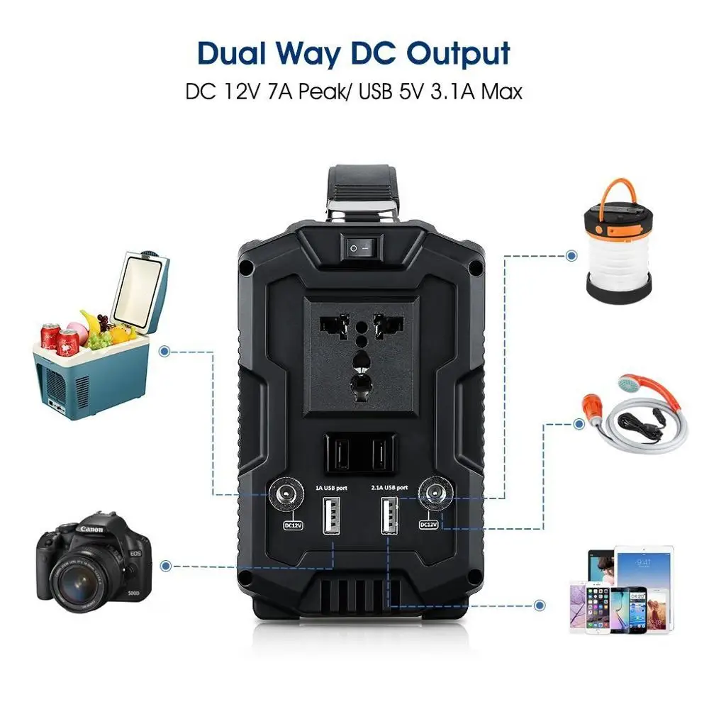 Powerful S601 lithium ion battery portable solar generator 110v 240v generator solar portable storage power station